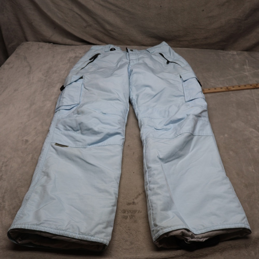 Turbine Snow Pants Womens Medium Blue Cargo Performance Winter Ski Outdoor 31x31